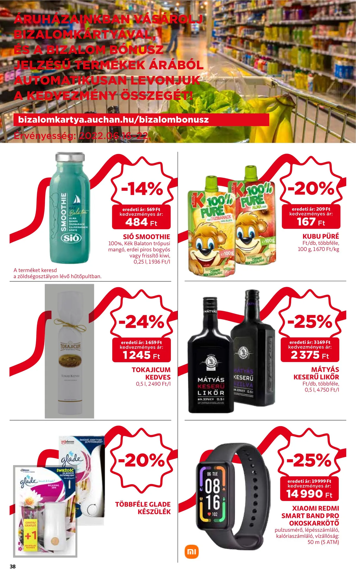 Auchan akciós újság 06.16–06.22 – 38. oldal