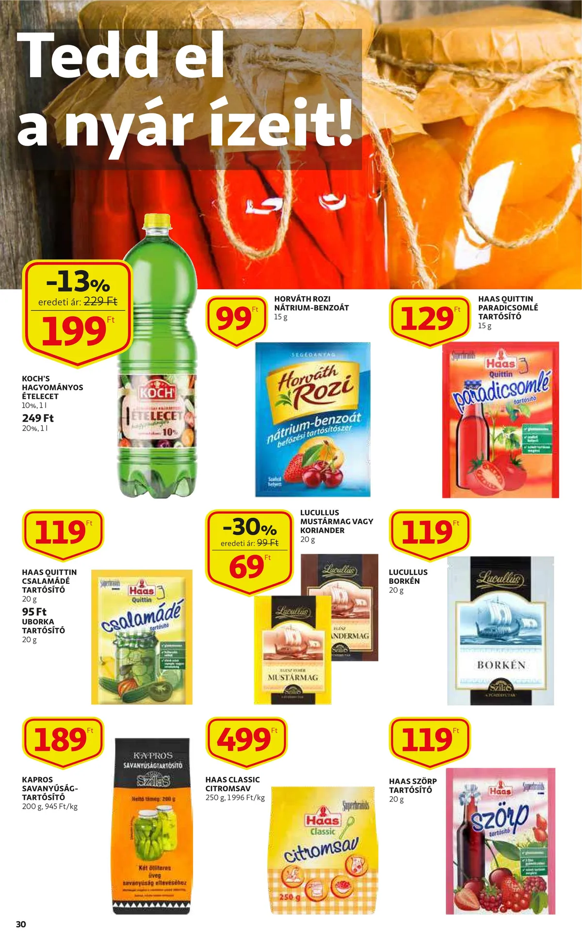 Auchan akciós újság 06.30–07.06 – 30. oldal