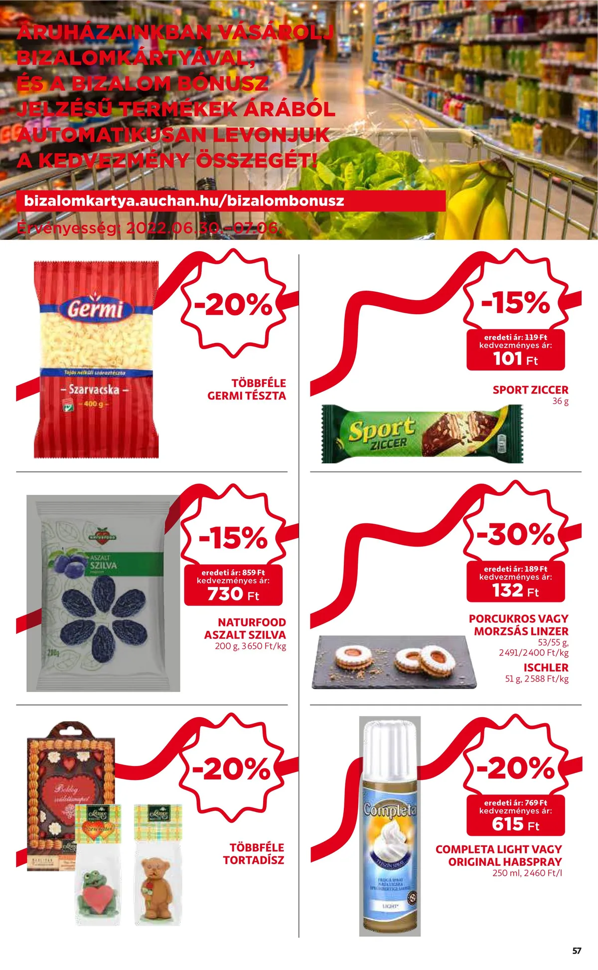 Auchan akciós újság 06.30–07.06 – 57. oldal