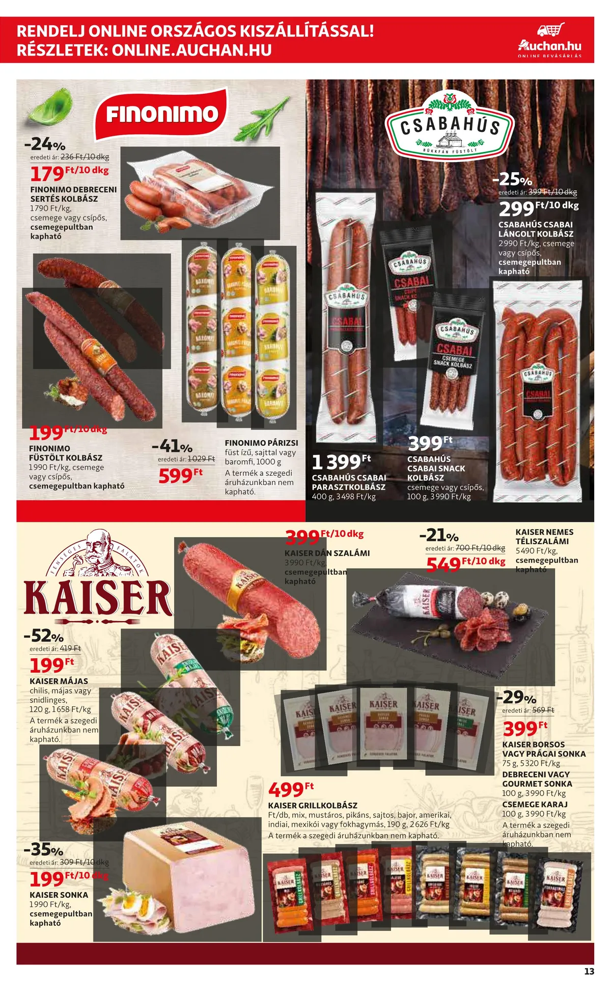 Auchan akciós újság 07.07–07.13 – 13. oldal