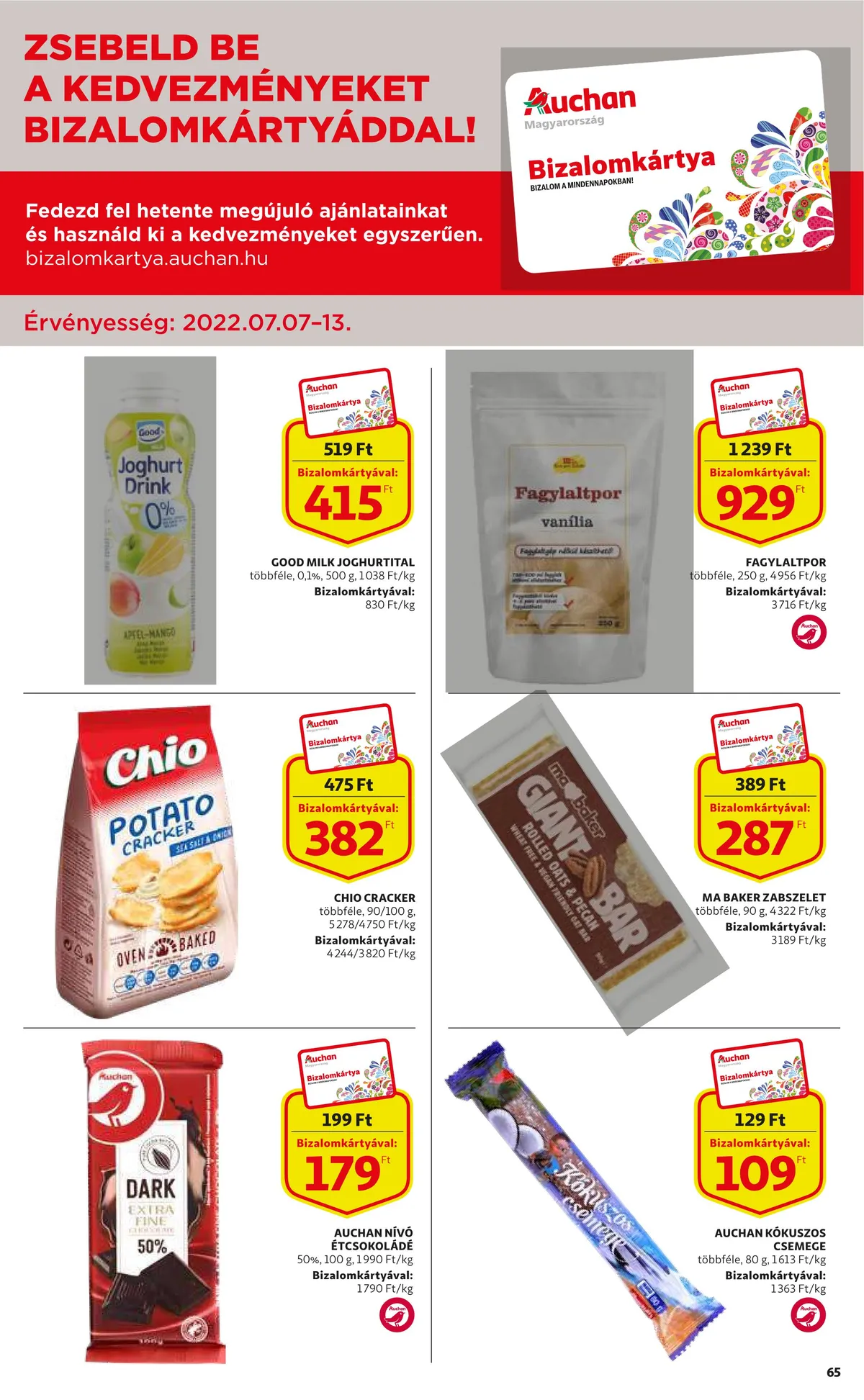 Auchan akciós újság 07.07–07.13 – 65. oldal