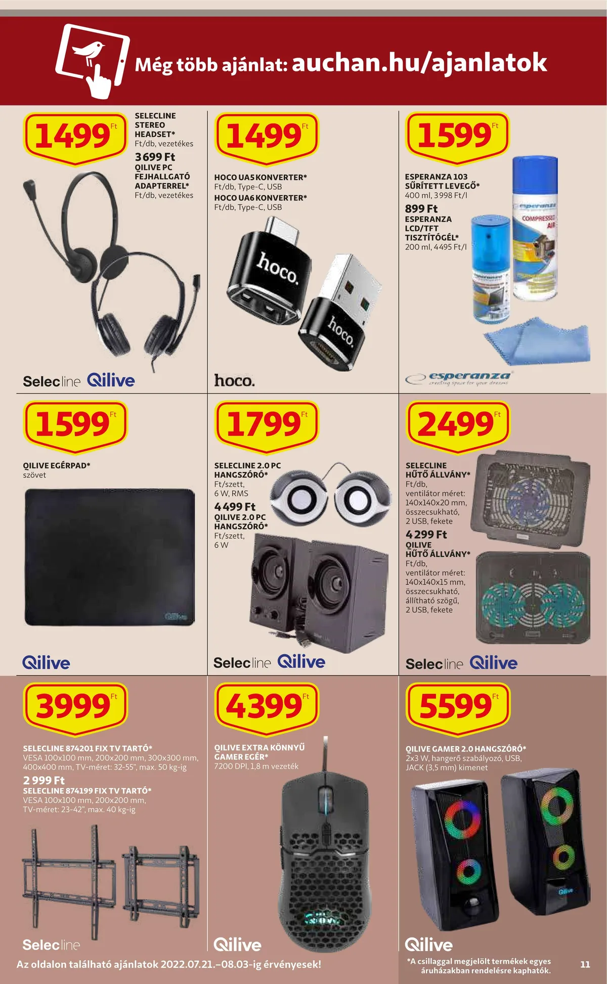 Auchan akciós újság 07.21–07.27 – 11. oldal