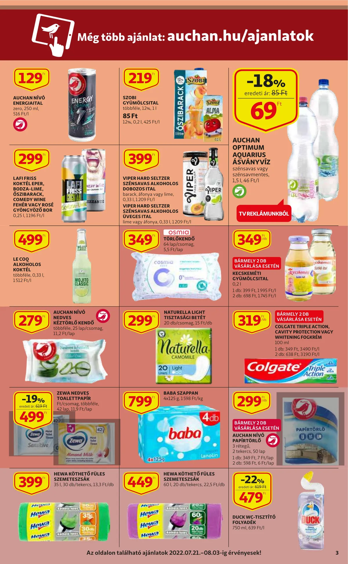 Auchan akciós újság 07.21–07.27 – 3. oldal