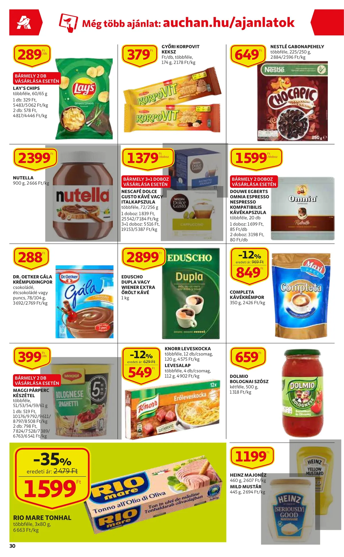 Auchan akciós újság 07.21–07.27 – 30. oldal