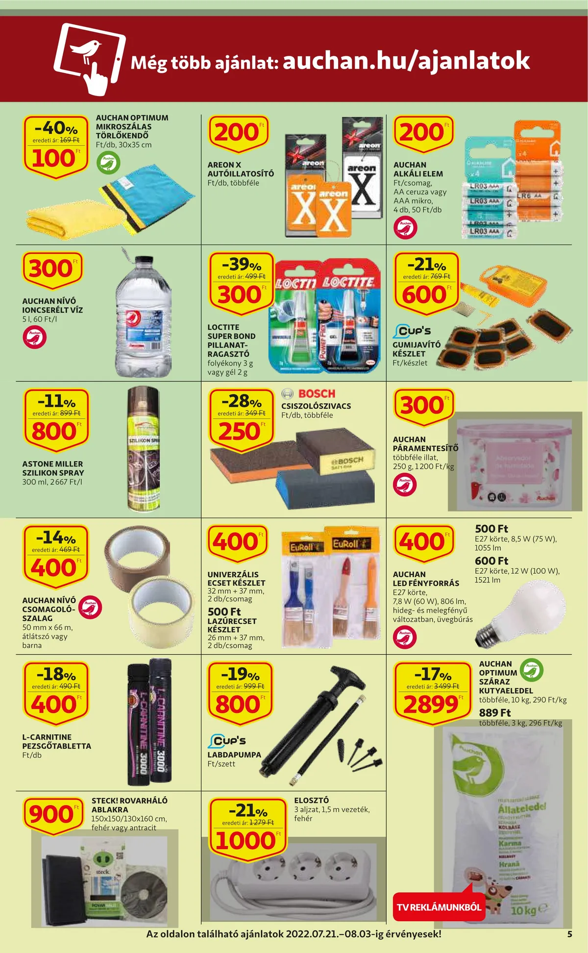 Auchan akciós újság 07.21–07.27 – 5. oldal