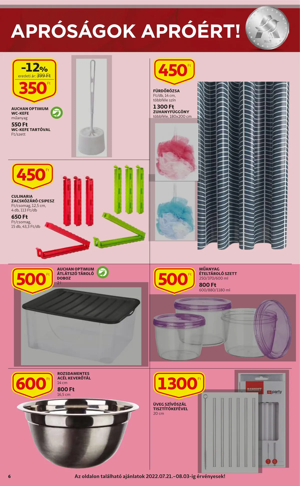 Auchan akciós újság 07.21–07.27 – 6. oldal
