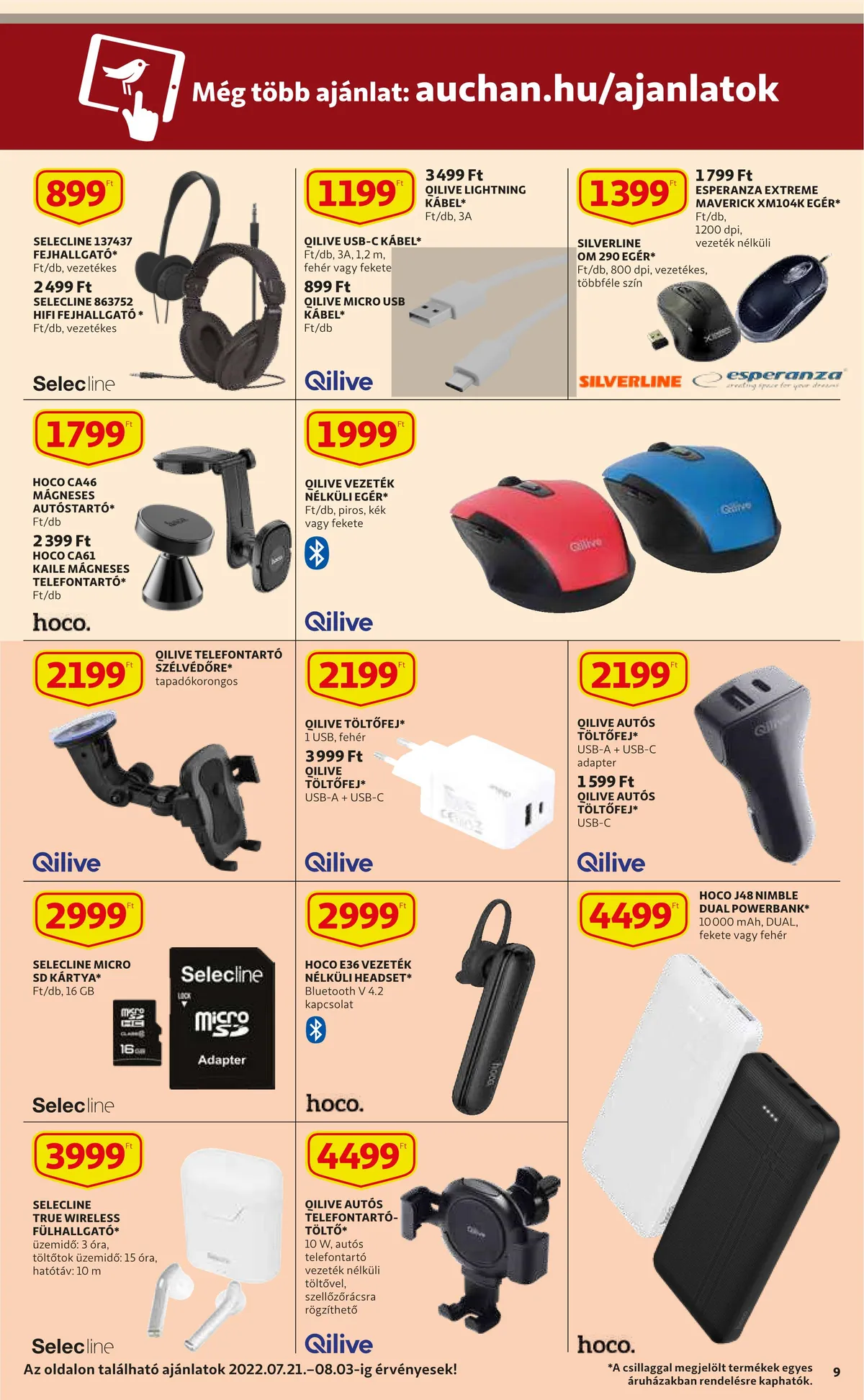 Auchan akciós újság 07.21–07.27 – 9. oldal