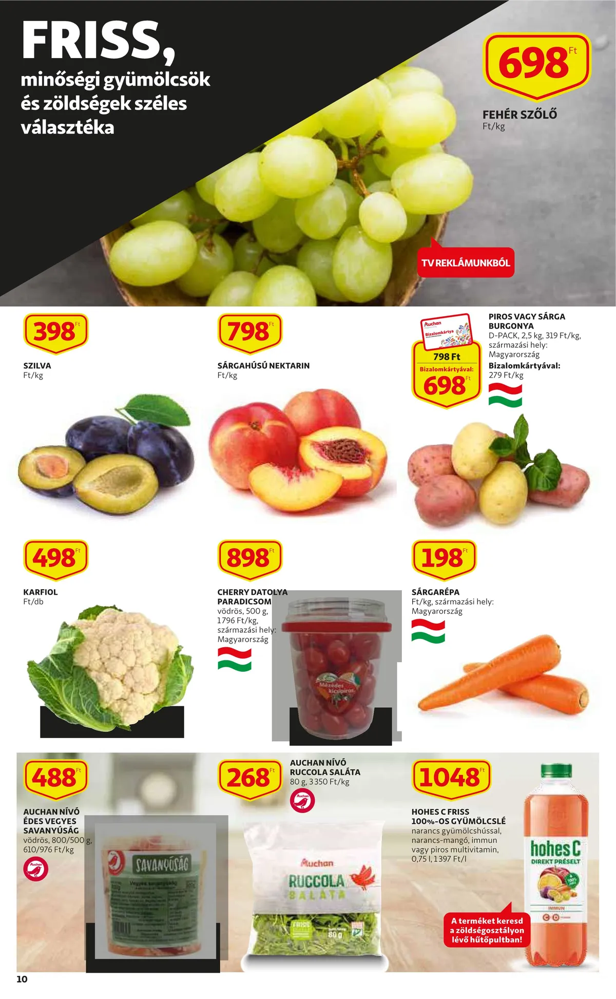 Auchan akciós újság 07.28–08.03 – 10. oldal