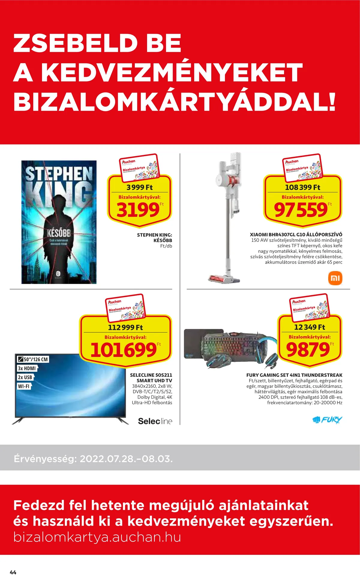 Auchan akciós újság 07.28–08.03 – 44. oldal