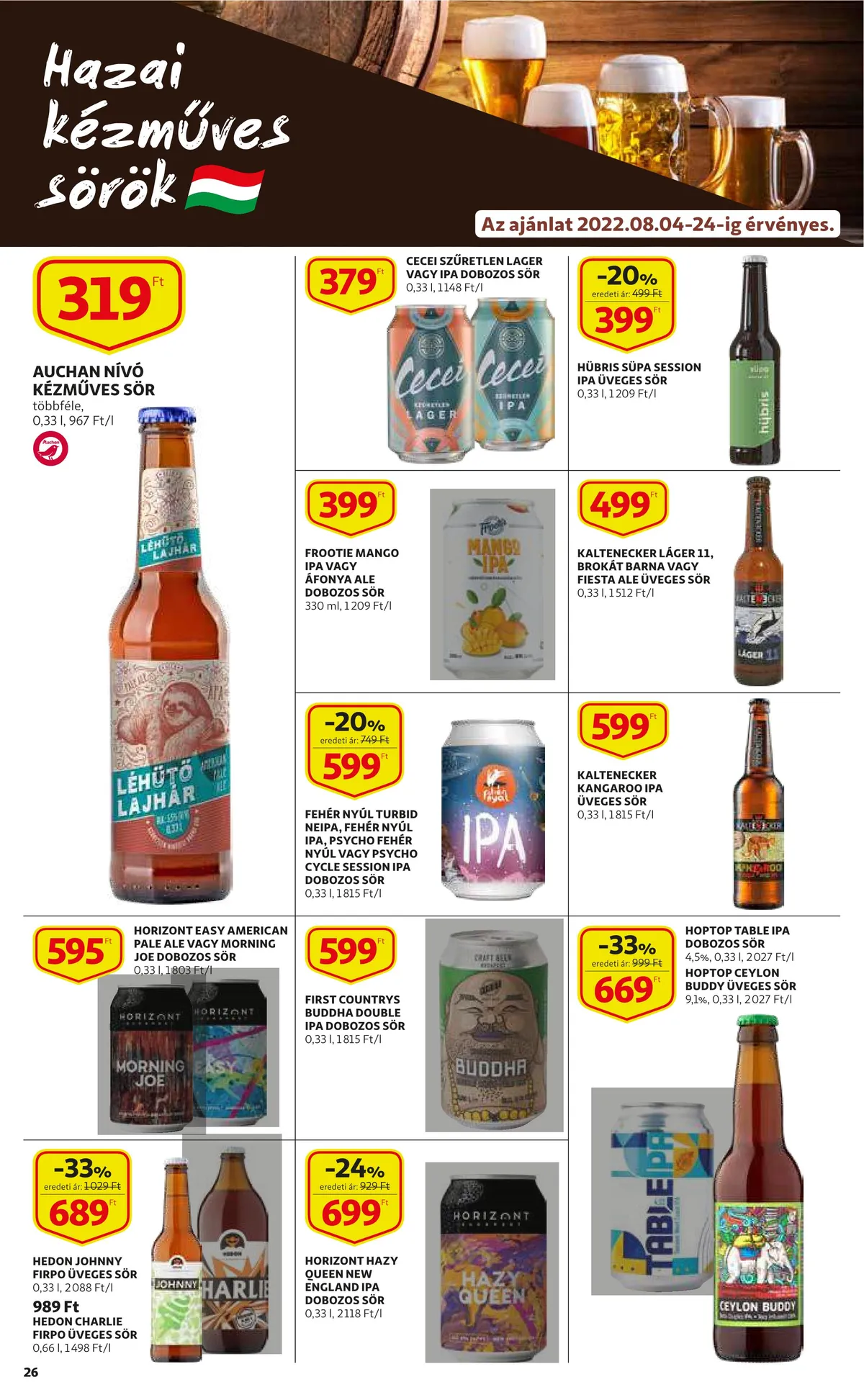 Auchan akciós újság 08.04–08.10 – 26. oldal