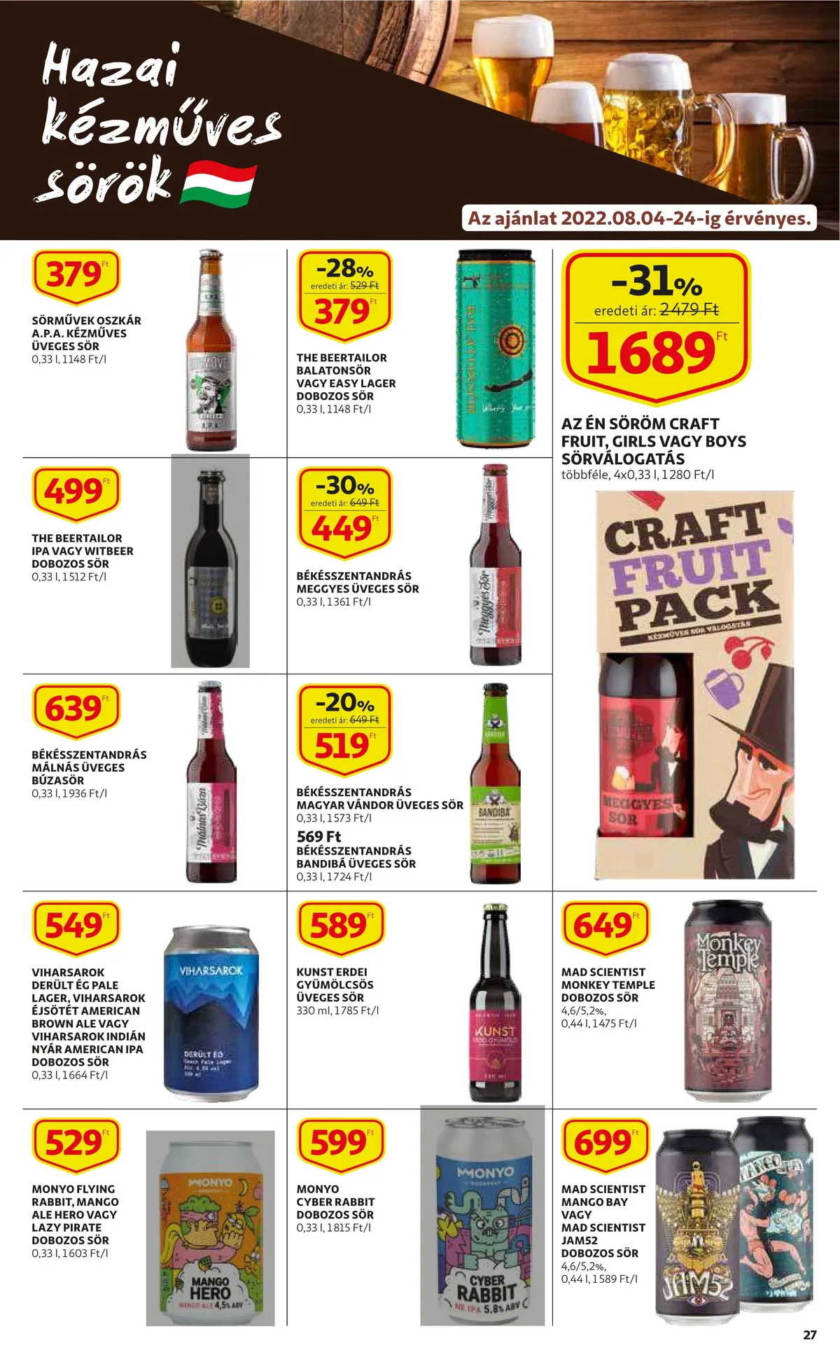 Auchan akciós újság 08.04–08.10 – 27. oldal