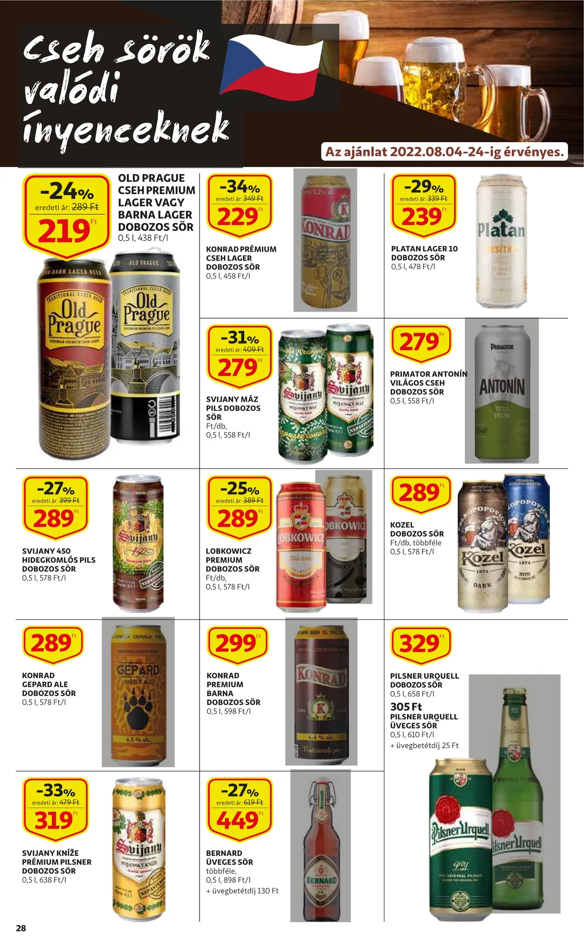 Auchan akciós újság 08.04–08.10 – 28. oldal