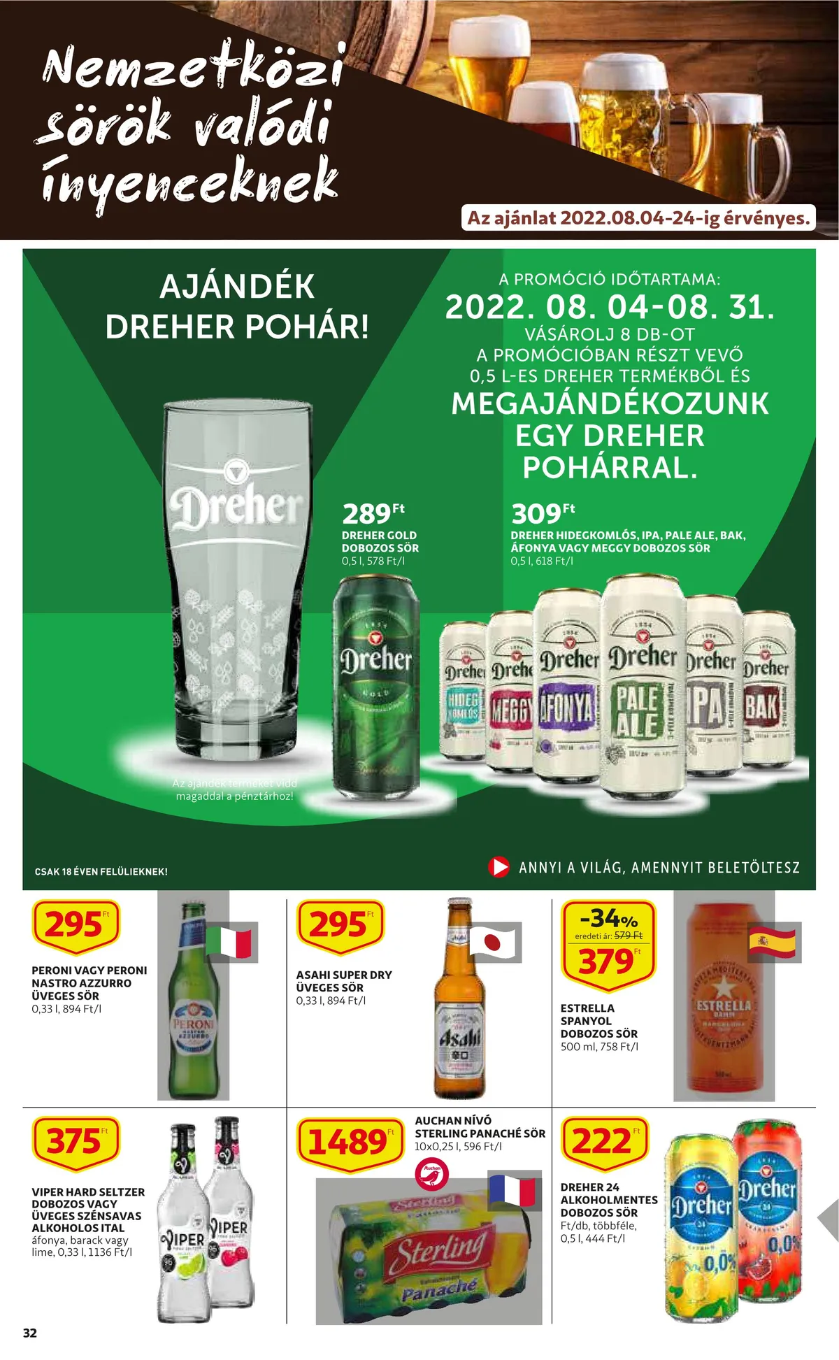 Auchan akciós újság 08.04–08.10 – 32. oldal
