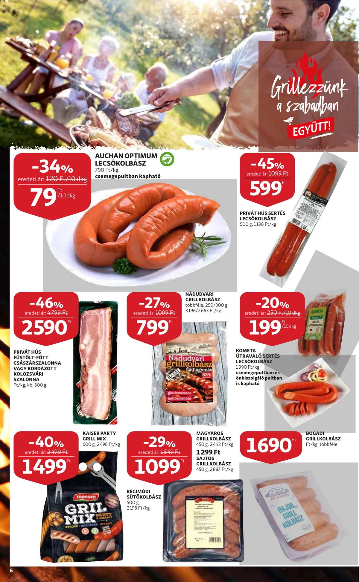 Auchan akciós újság 08.04–08.10 – 6. oldal