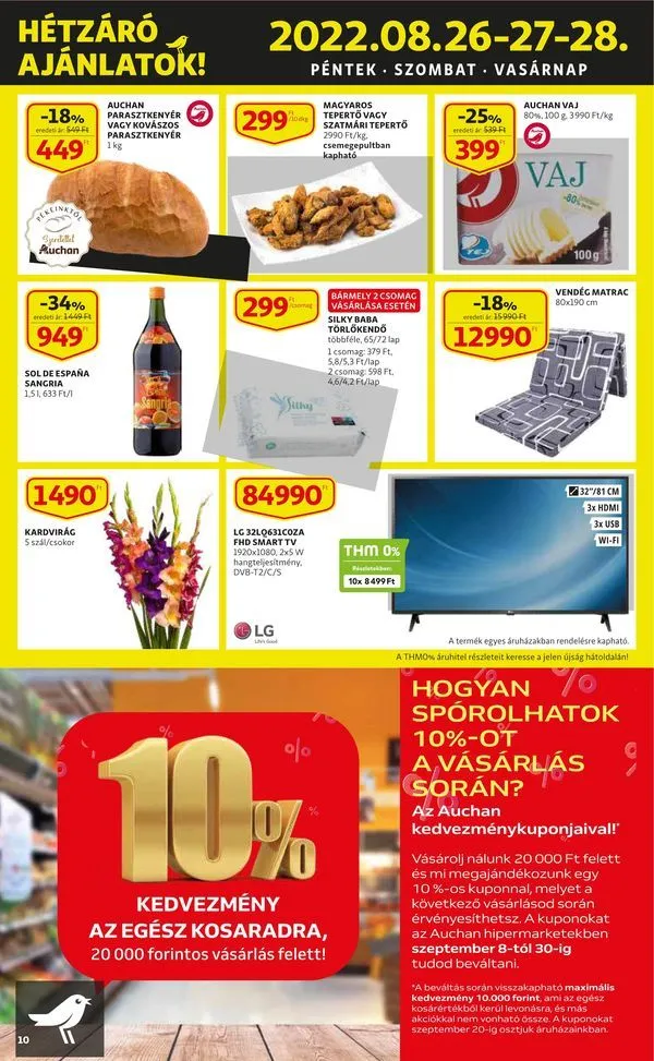 Auchan akciós újság 08.25–08.31 – 10. oldal