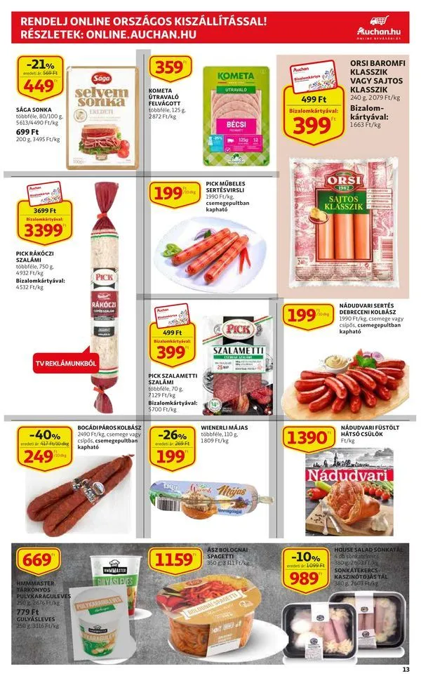 Auchan akciós újság 08.25–08.31 – 13. oldal