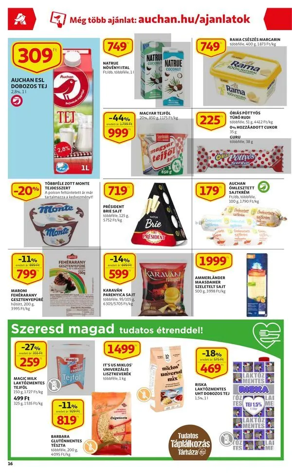 Auchan akciós újság 08.25–08.31 – 16. oldal