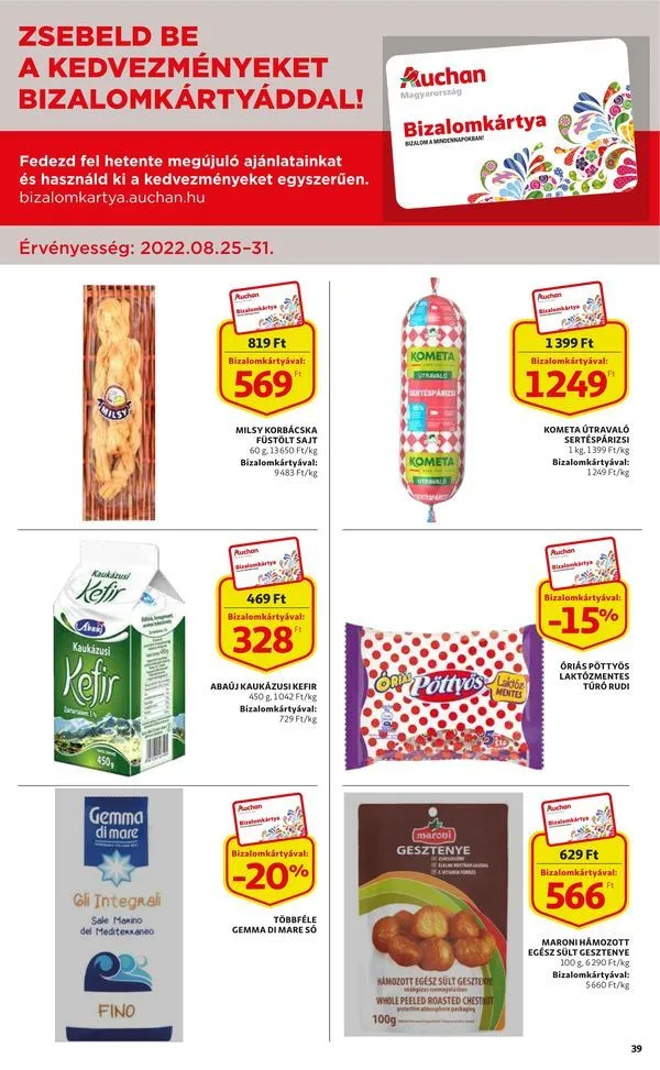 Auchan akciós újság 08.25–08.31 – 39. oldal