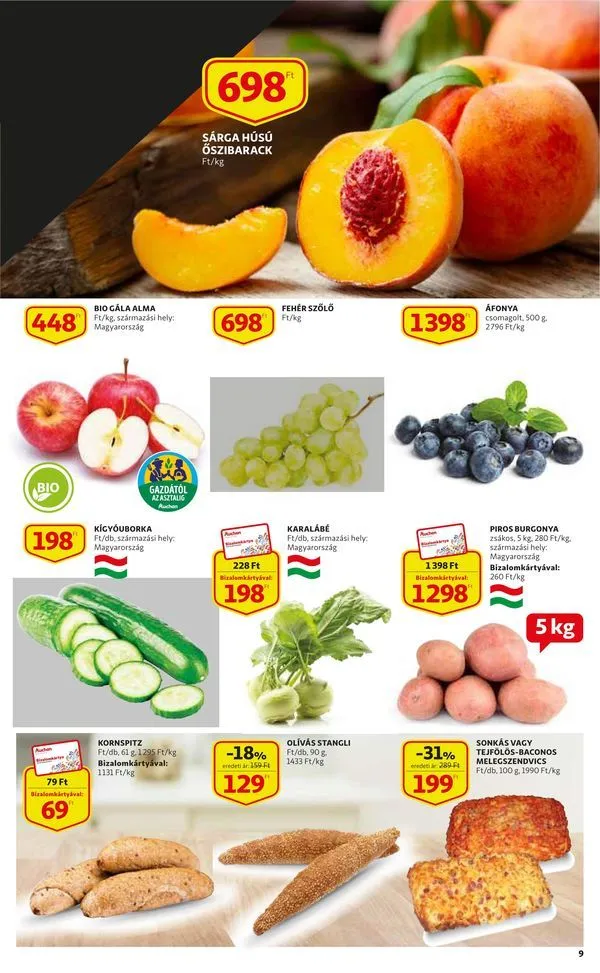 Auchan akciós újság 08.25–08.31 – 9. oldal
