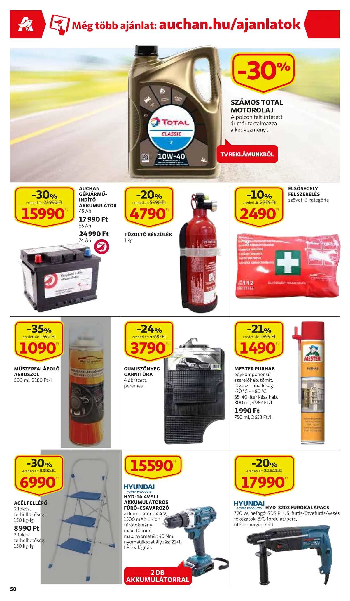 Auchan akciós újság 09.01–09.07 – 50. oldal
