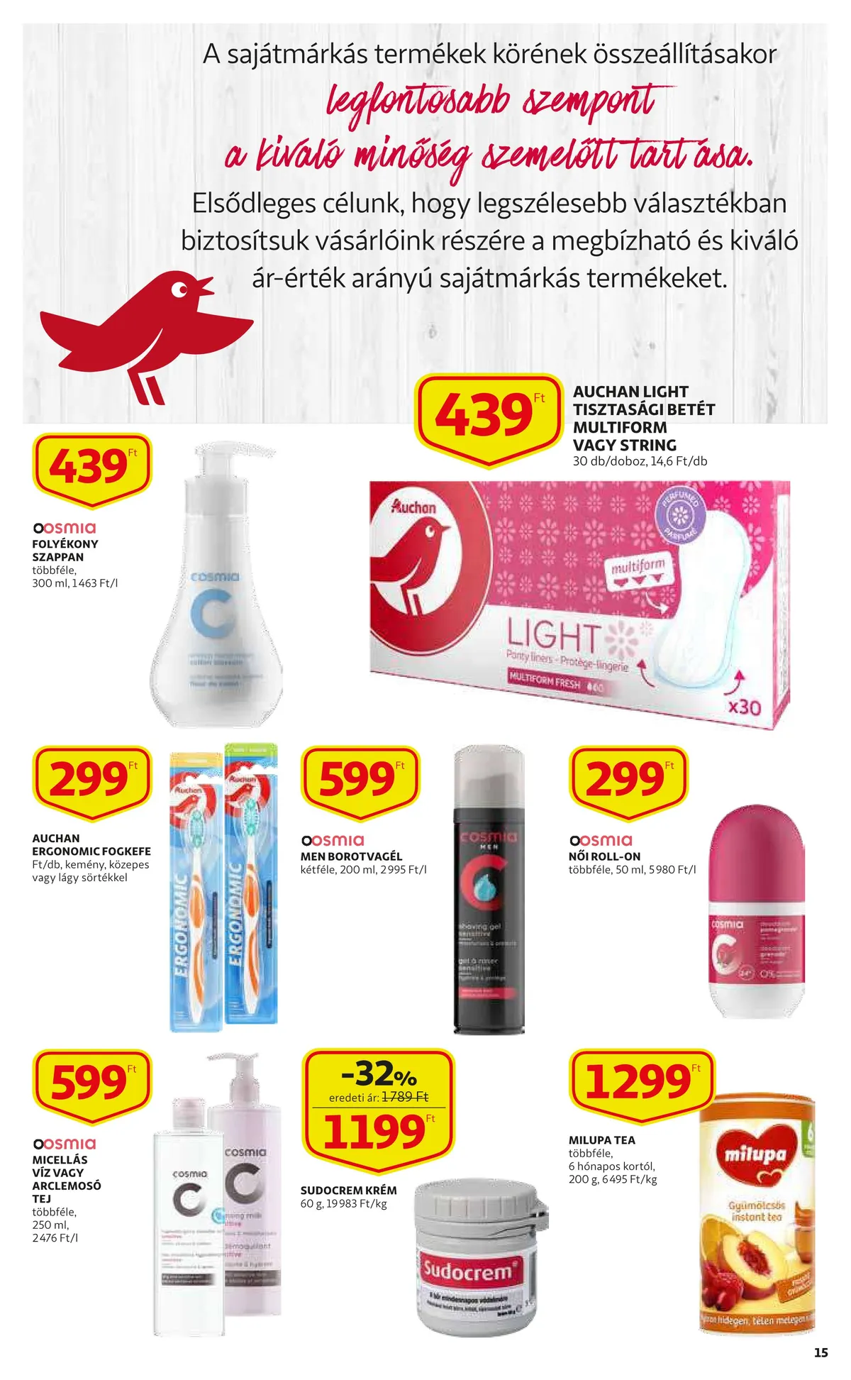 Auchan akciós újság 09.08–09.14 – 15. oldal