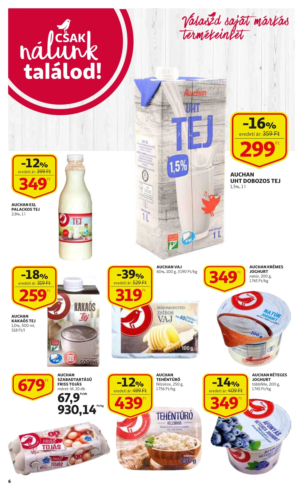 Auchan akciós újság 09.08–09.14 – 6. oldal