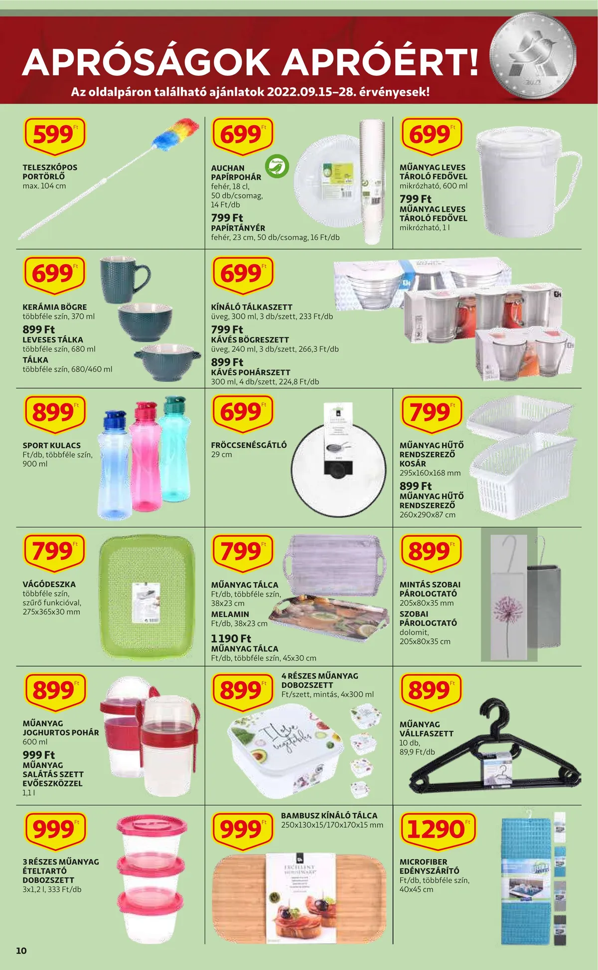 Auchan akciós újság 09.15–09.21 – 10. oldal