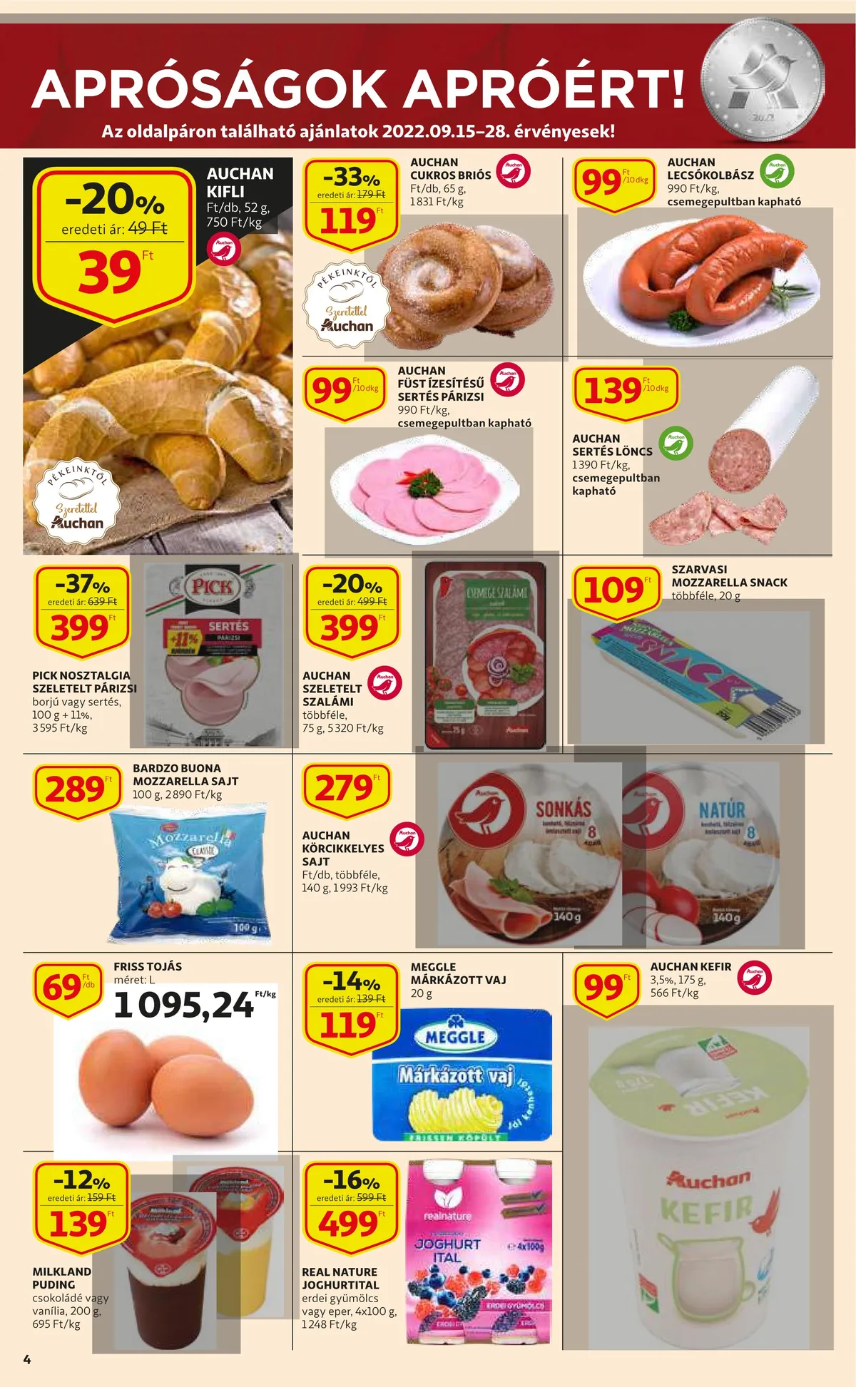 Auchan akciós újság 09.15–09.21 – 4. oldal