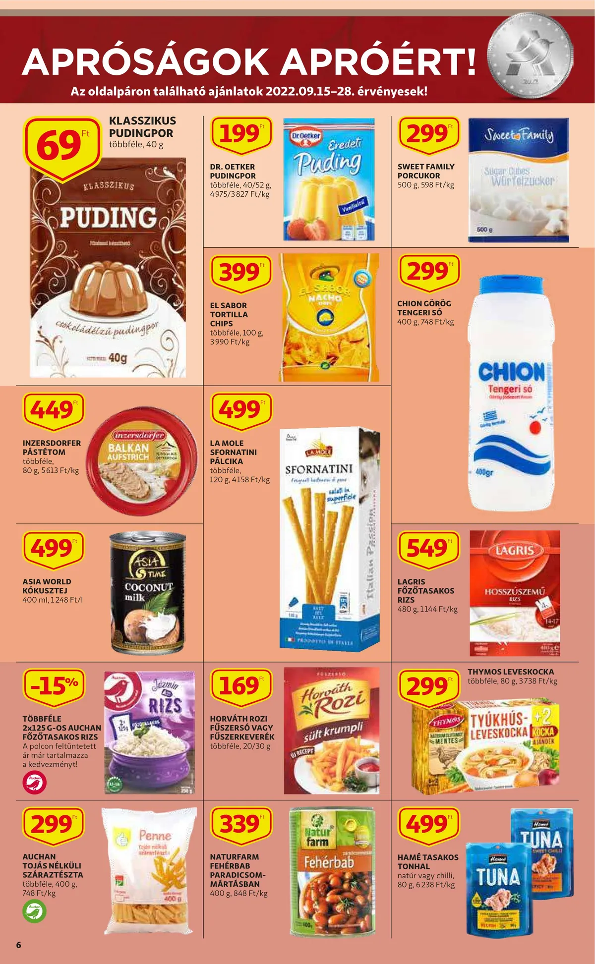 Auchan akciós újság 09.15–09.21 – 6. oldal