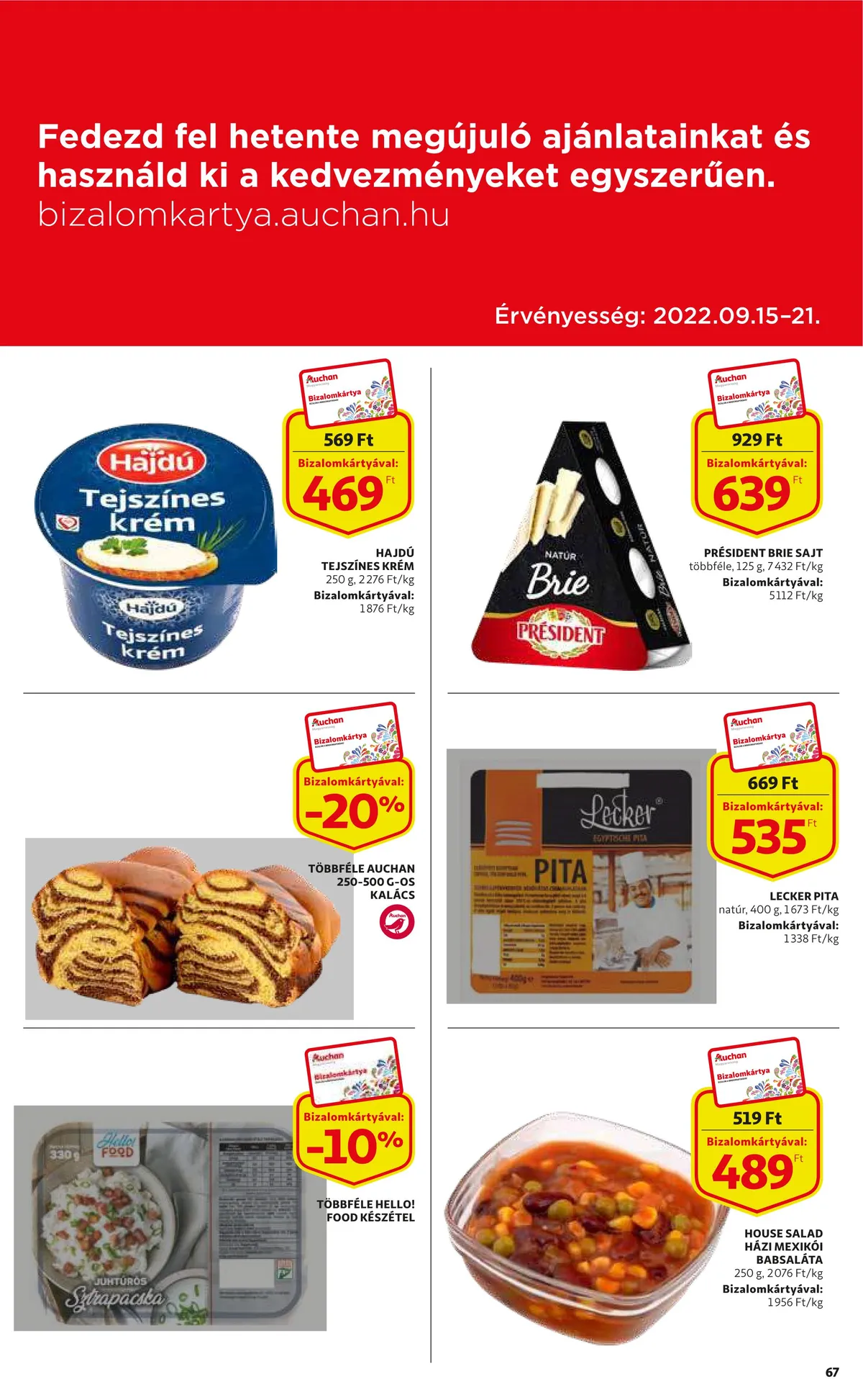 Auchan akciós újság 09.15–09.21 – 67. oldal