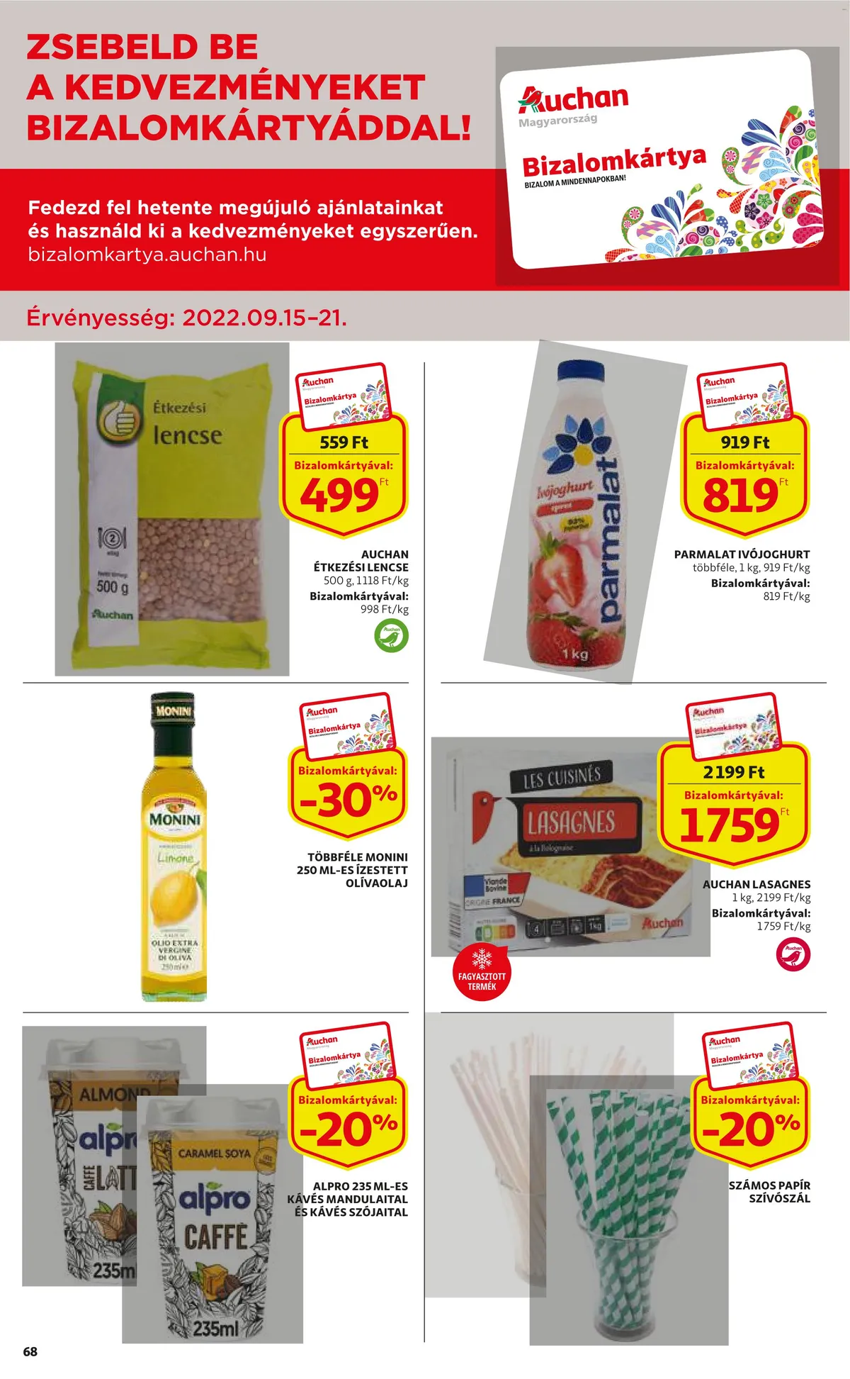 Auchan akciós újság 09.15–09.21 – 68. oldal