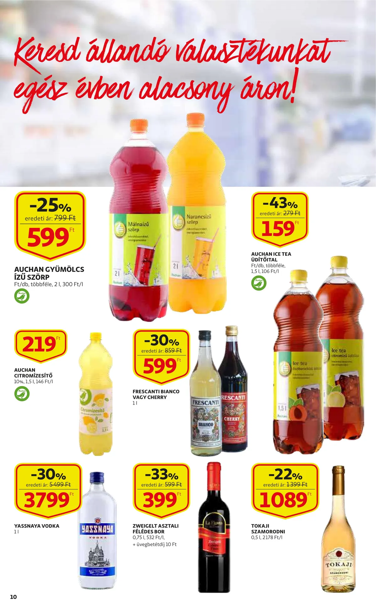 Auchan akciós újság 09.22–09.28 – 10. oldal