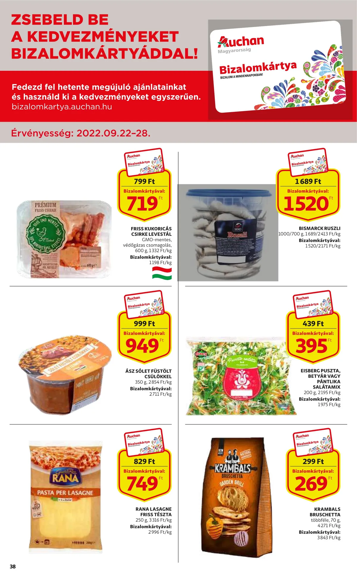 Auchan akciós újság 09.22–09.28 – 38. oldal