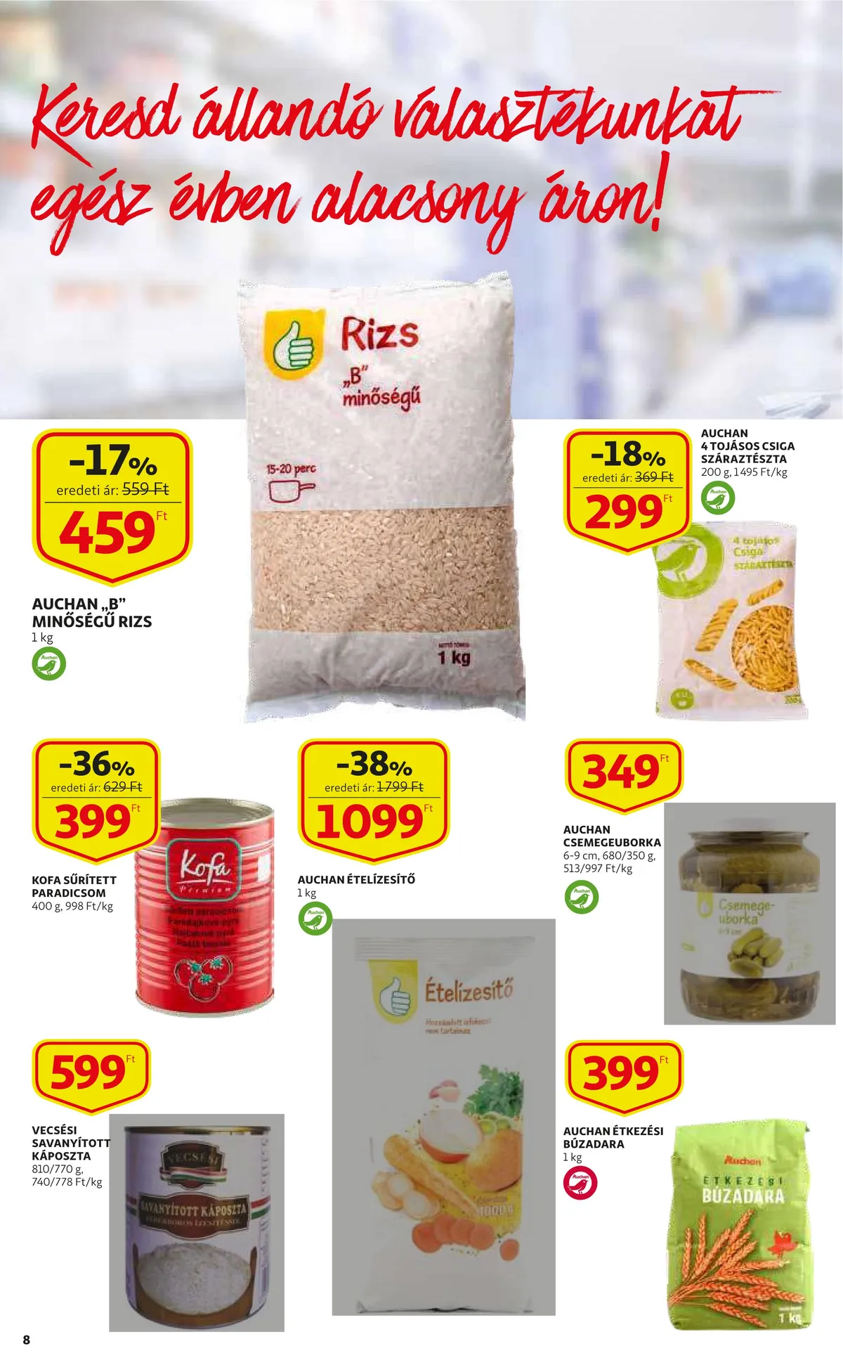 Auchan akciós újság 09.22–09.28 – 8. oldal