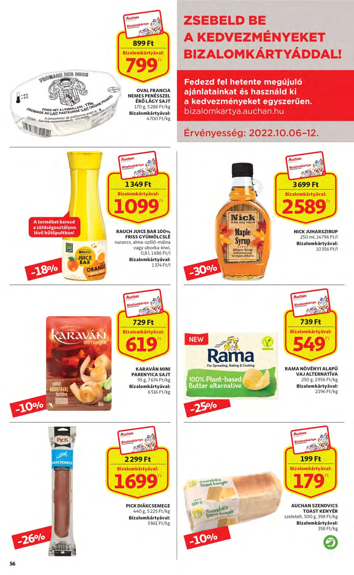 Auchan akciós újság 10.06–10.12 – 56. oldal