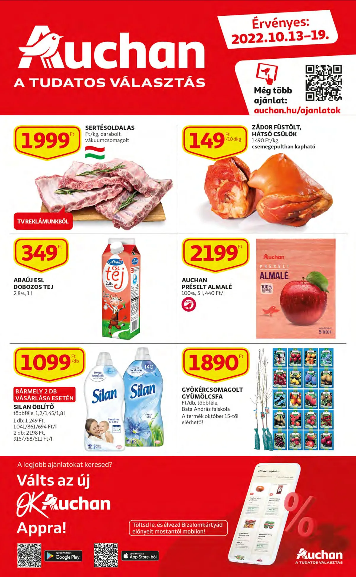Auchan akciós újság 10.13–10.19