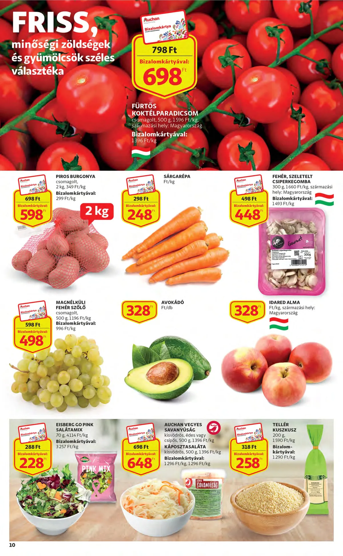 Auchan akciós újság 10.13–10.19 – 10. oldal
