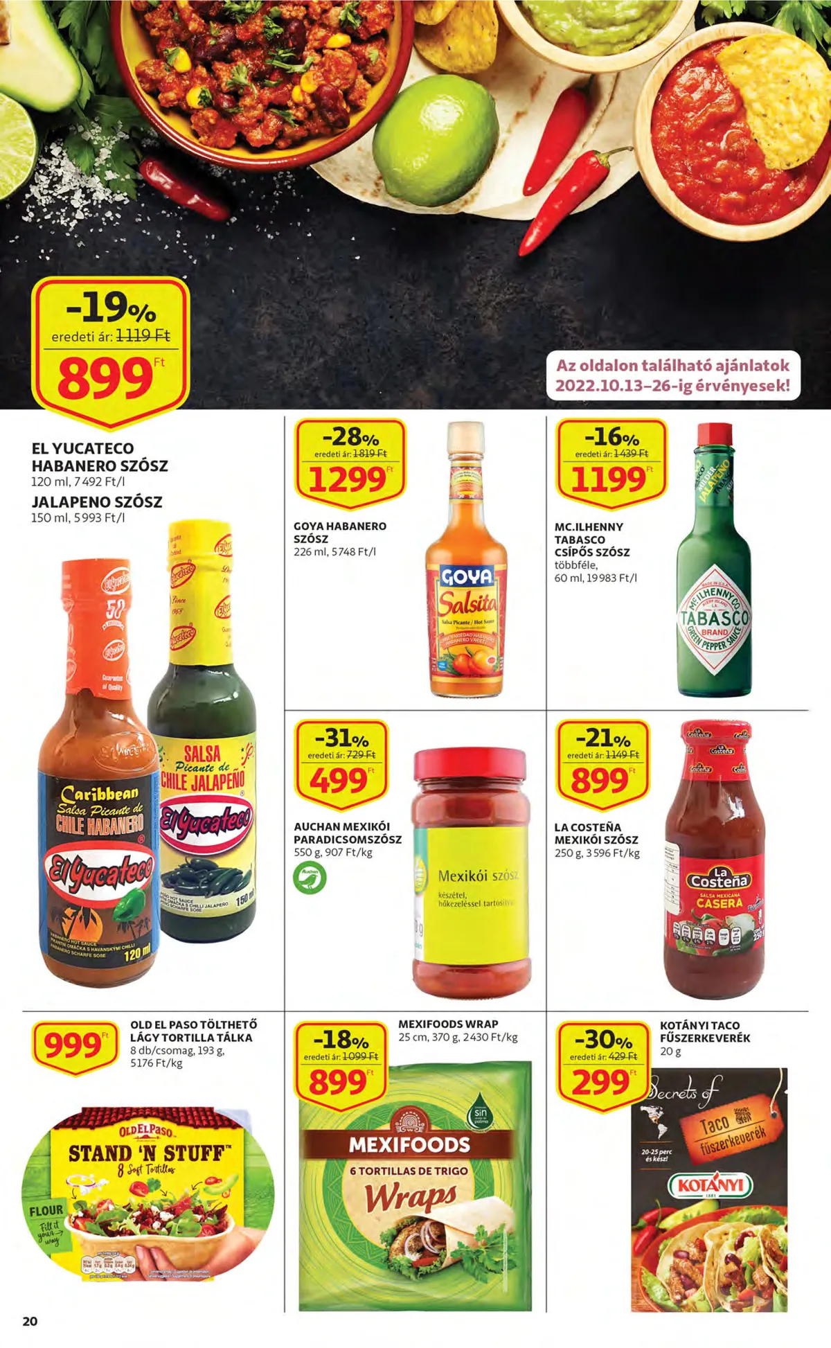 Auchan akciós újság 10.13–10.19 – 20. oldal