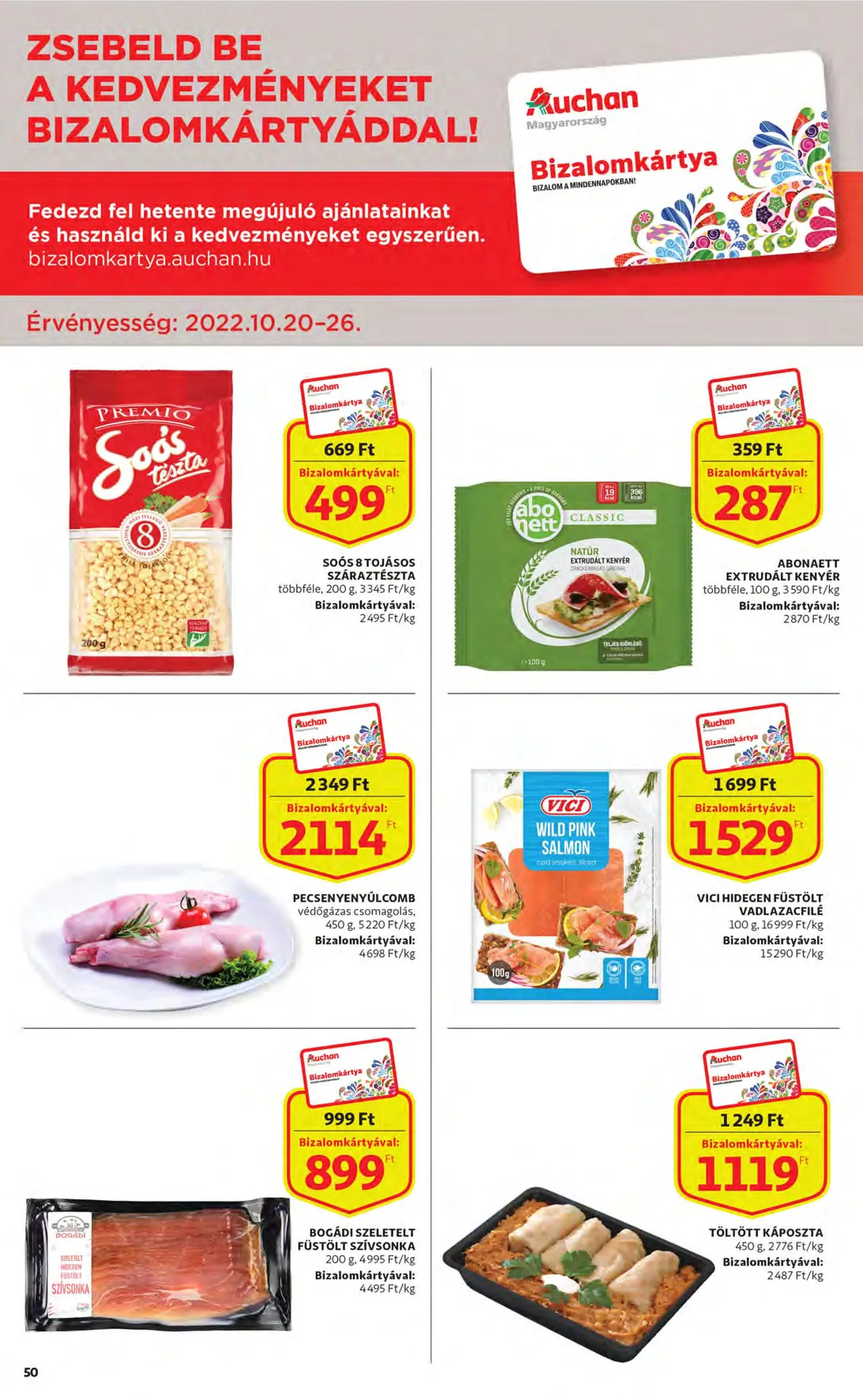 Auchan akciós újság 10.20–10.26 – 50. oldal