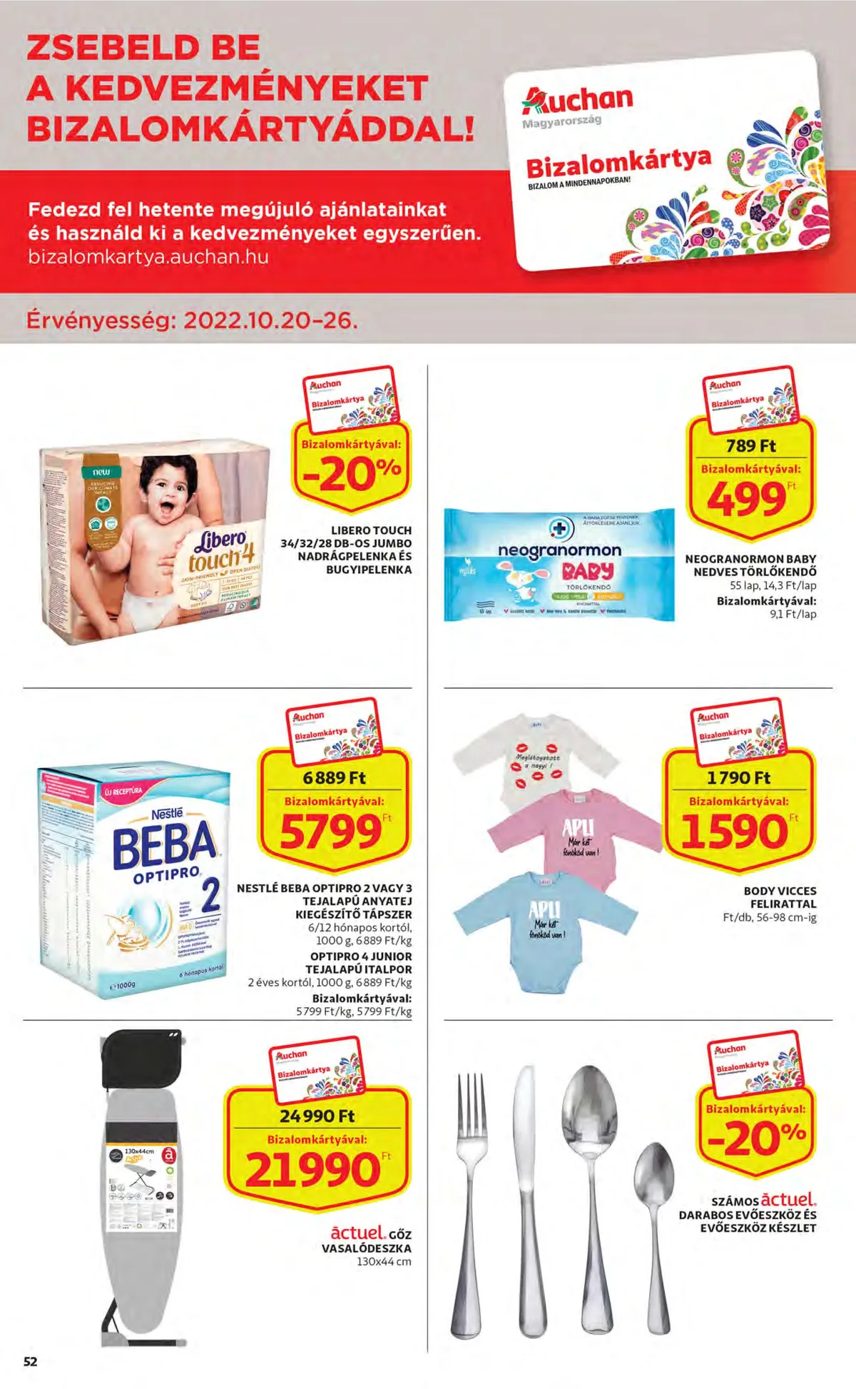 Auchan akciós újság 10.20–10.26 – 52. oldal
