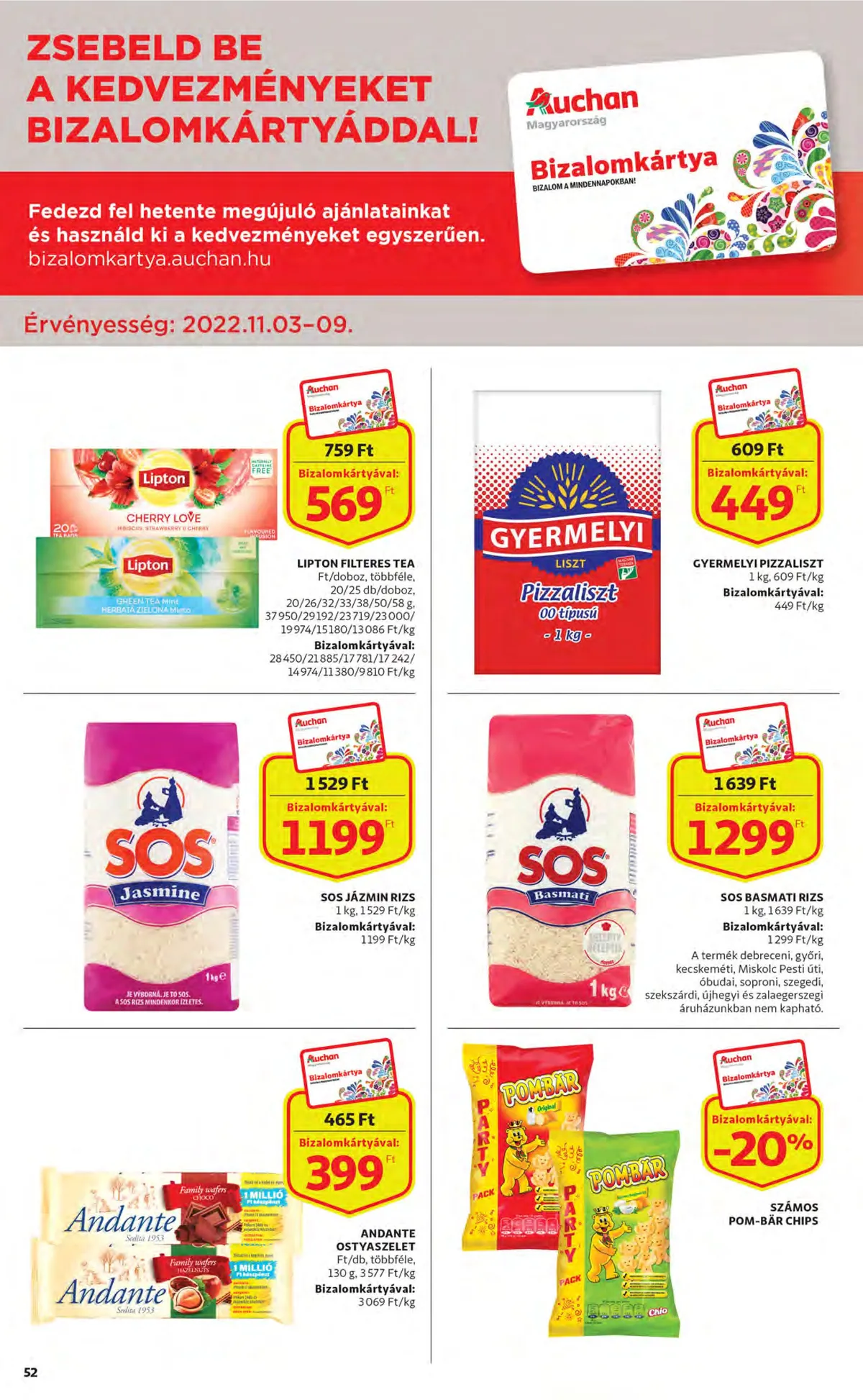 Auchan akciós újság 11.03–11.09 – 52. oldal