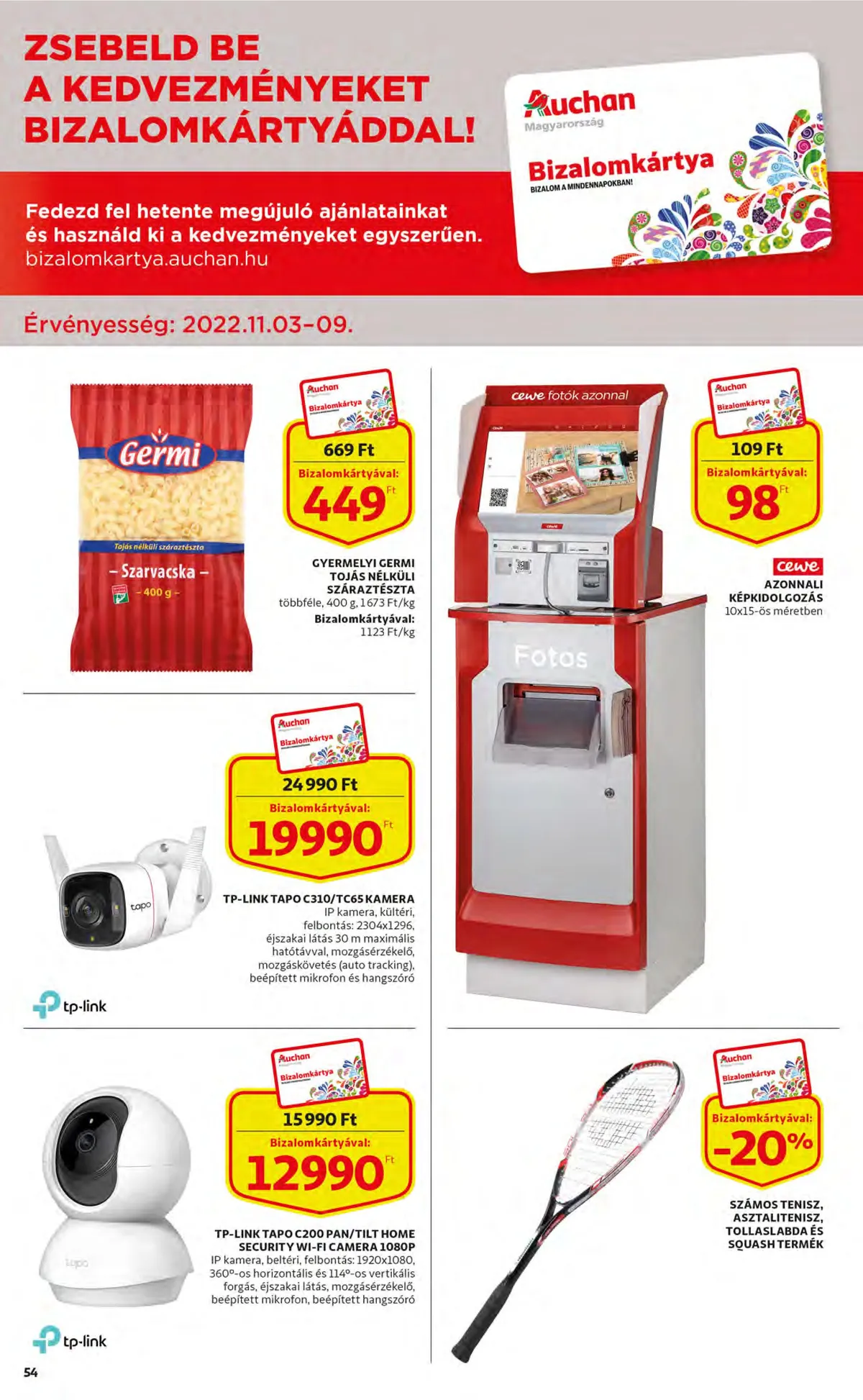 Auchan akciós újság 11.03–11.09 – 54. oldal
