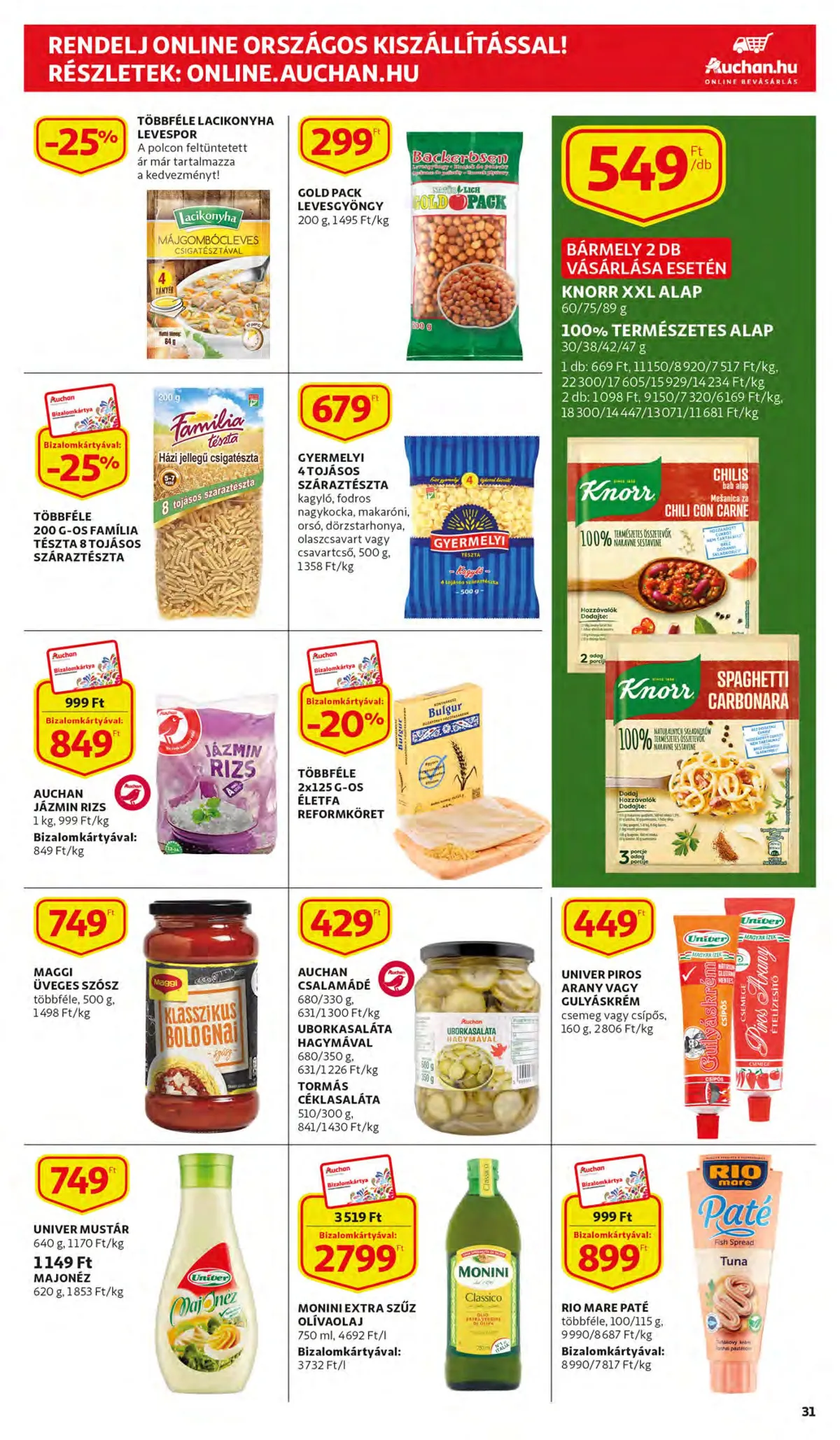 Auchan akciós újság 11.10–11.16 – 31. oldal