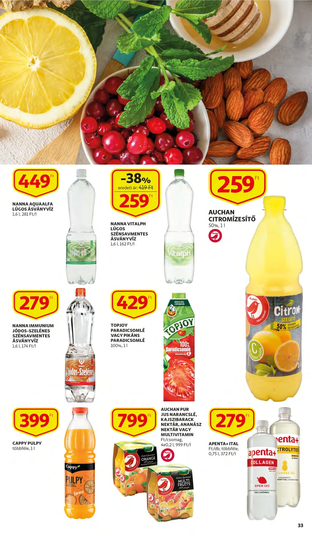 Auchan akciós újság 11.10–11.16 – 33. oldal