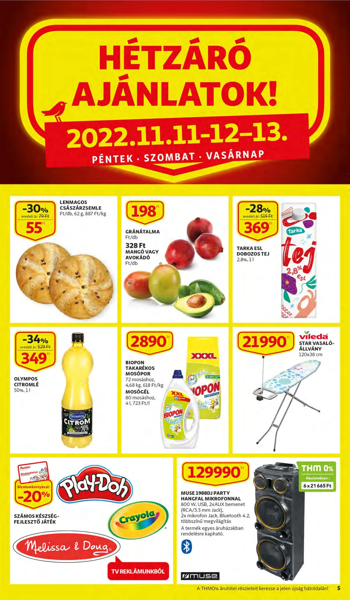 Auchan akciós újság 11.10–11.16 – 5. oldal