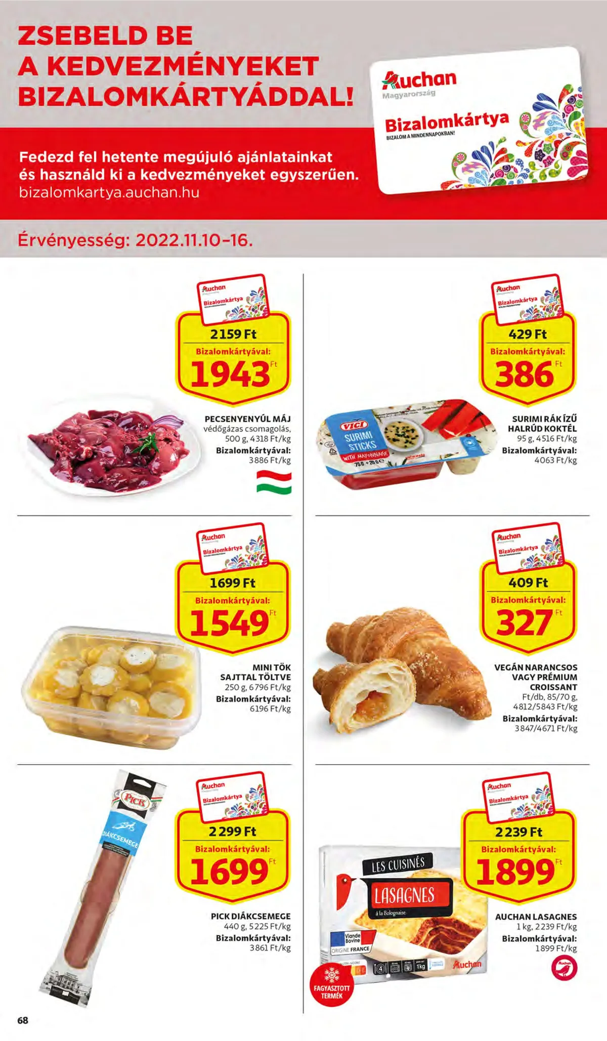 Auchan akciós újság 11.10–11.16 – 68. oldal