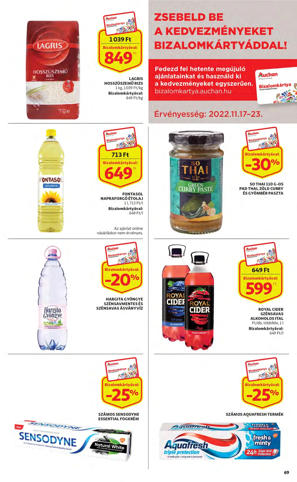 Auchan akciós újság 11.17–11.23 – 69. oldal