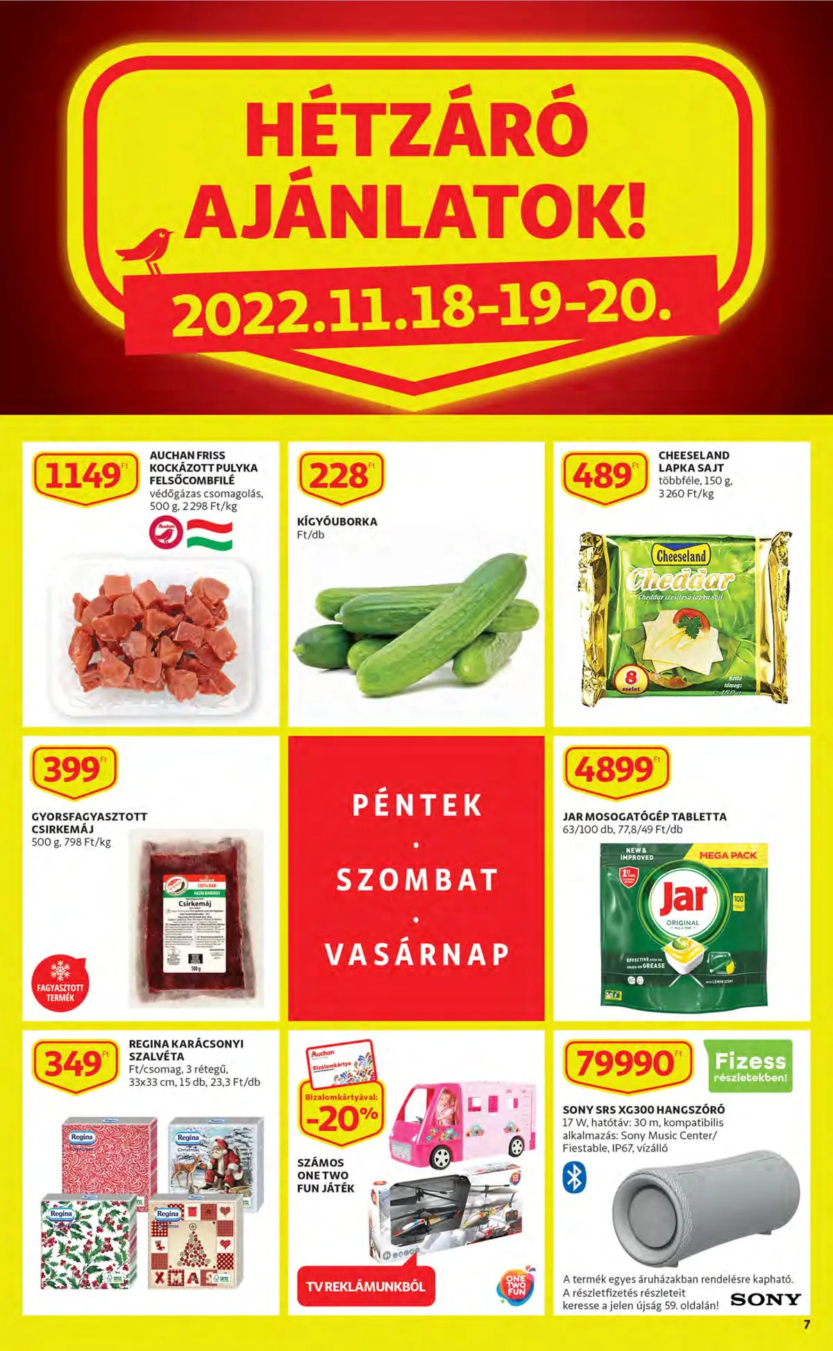 Auchan akciós újság 11.17–11.23 – 7. oldal