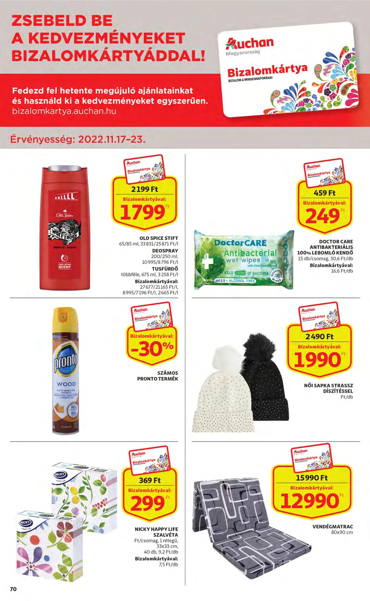 Auchan akciós újság 11.17–11.23 – 70. oldal