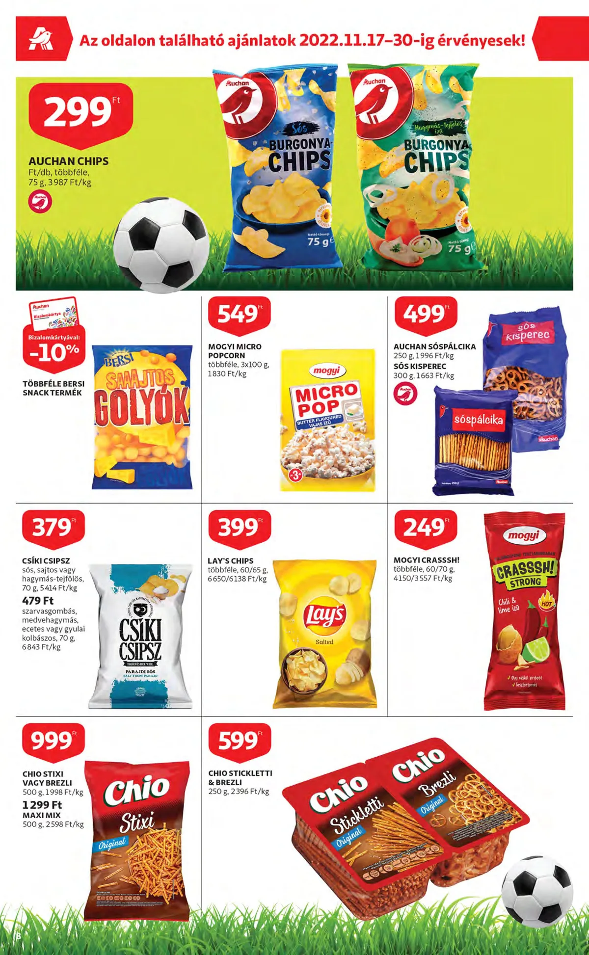 Auchan akciós újság 11.17–11.23 – 8. oldal